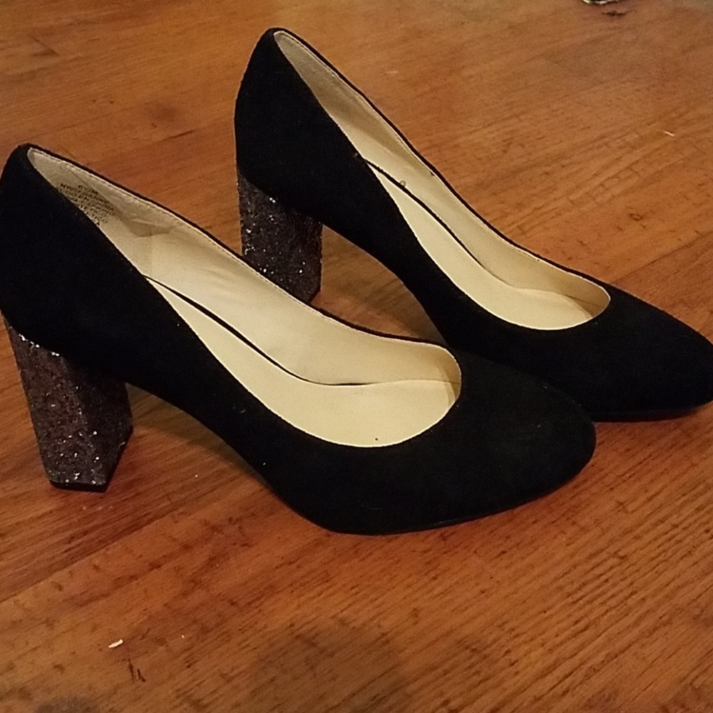 Nine West Franke Pumps with Glitter Heels